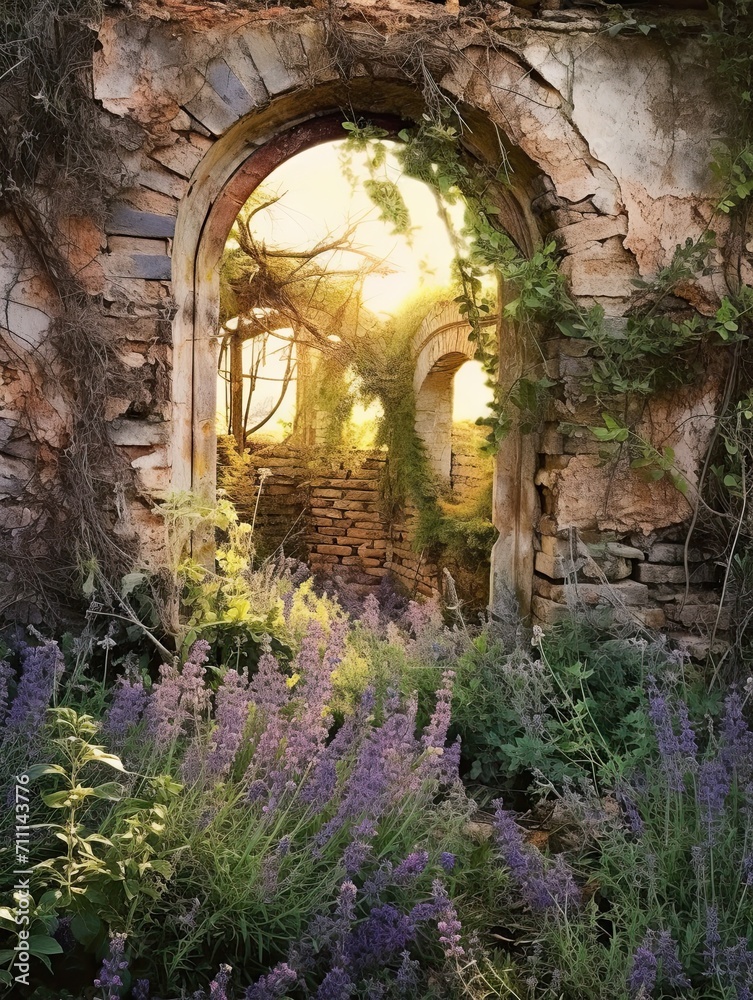 Organic Garden Artistry: Provence Lavender Dreamscapes and Vintage Landscape Inspirations