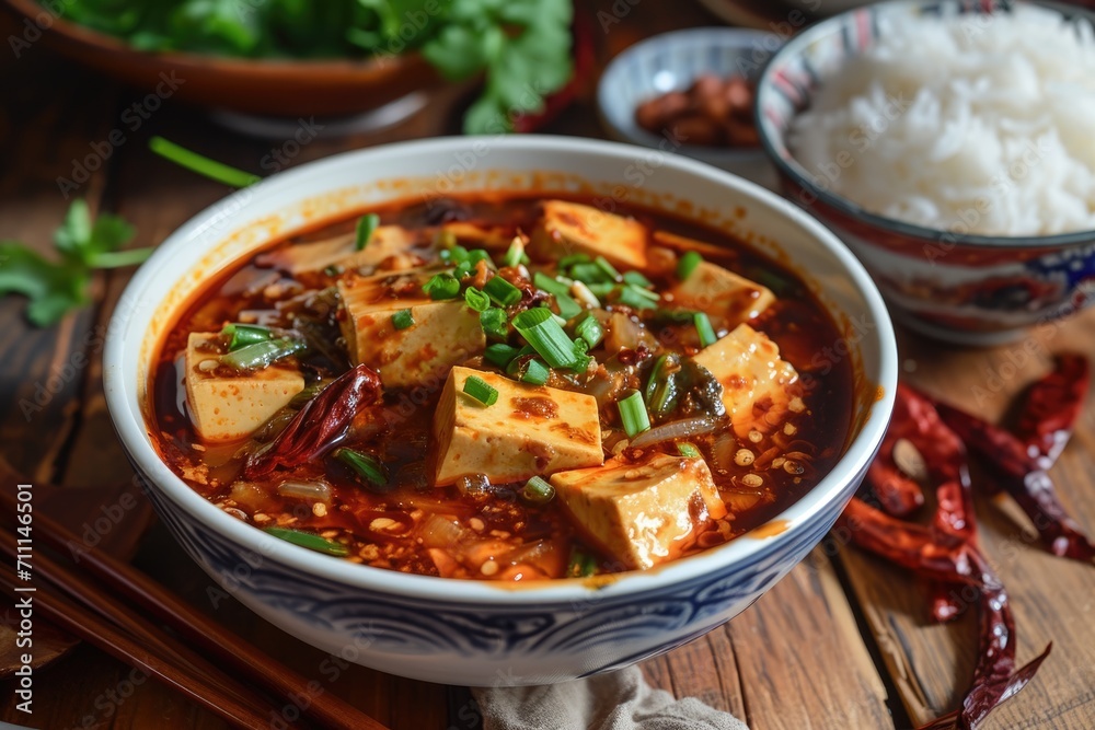 Chinese national dish Ma Po Tofu Chinese national dish Ma Po Tofu