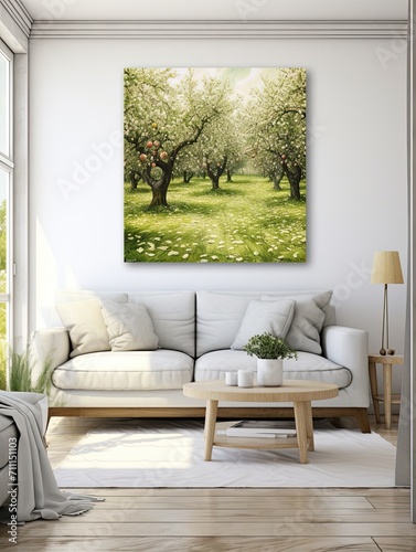 Shabby Chic Orchard Art: Timelessly Charming Wall Art of Orchards photo