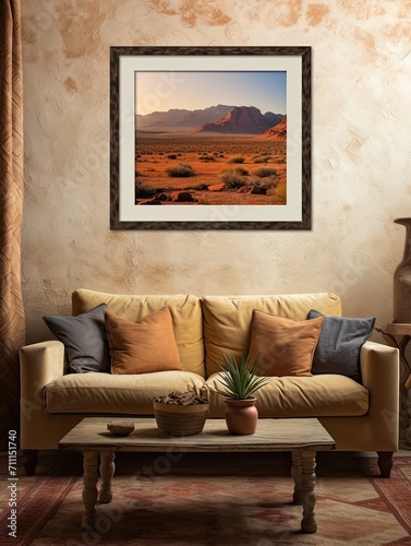 Southwestern Desert Landscapes: Vintage Art Print Blending Timeless Views