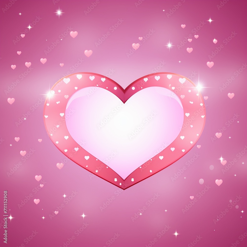 Blinking heart and pink background design Blinking heart and pink background design