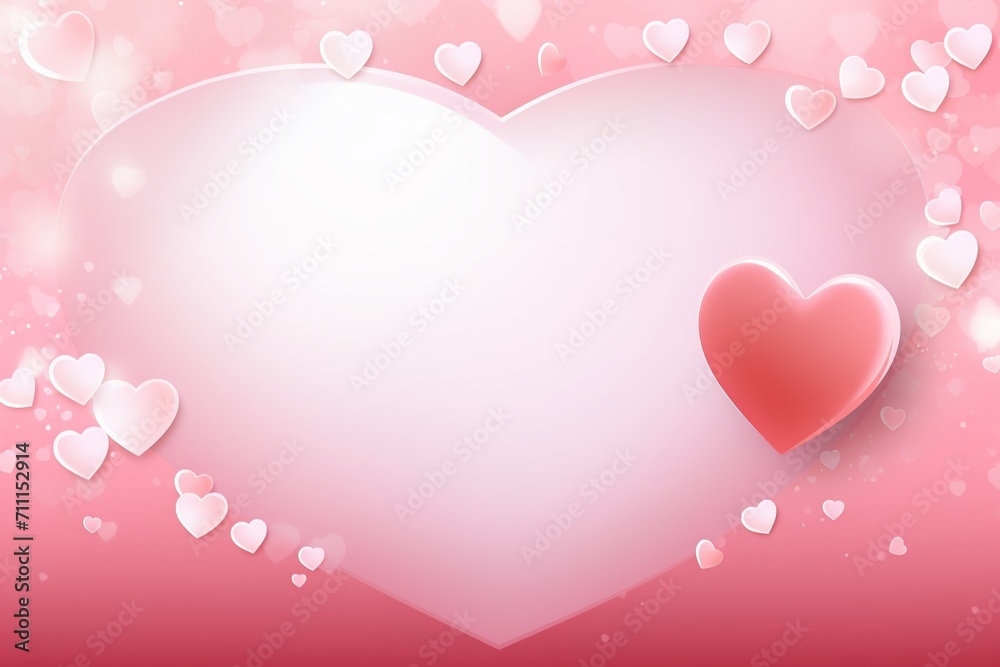 Blinking heart and pink background design