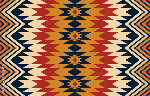 Geometric Ethnic Patterns. American, African,Western, Aztec, motif Navajo, and bohemian pattern styles. designed for background,wallpaper,print, carpet,wrapping,tile,salong, batik.vector illustration