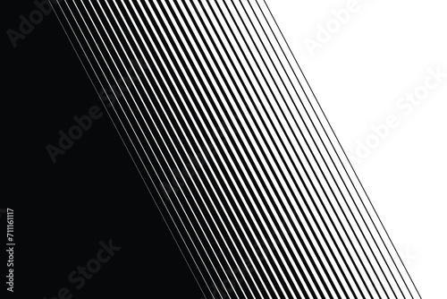Thin straight line smooth transition from black to white  line pattern background.