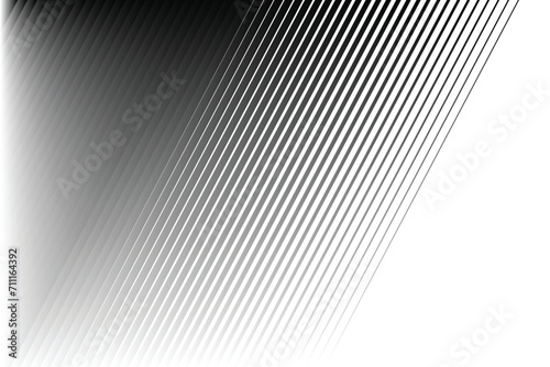 Thin straight line smooth transition from black to white  line pattern background.