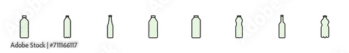 Bottle icon set. bottle vector icon