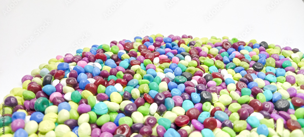polymer masterbatch granules isolated on white background polymer masterbatch granules isolated on white background