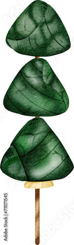 Miang kham savoury leaf wraps skewers photo