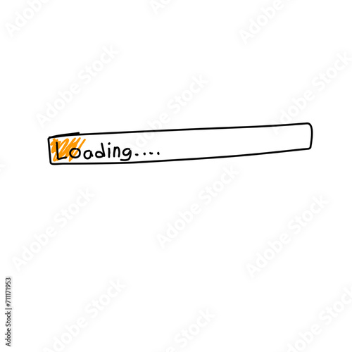 hand drawn loading bar