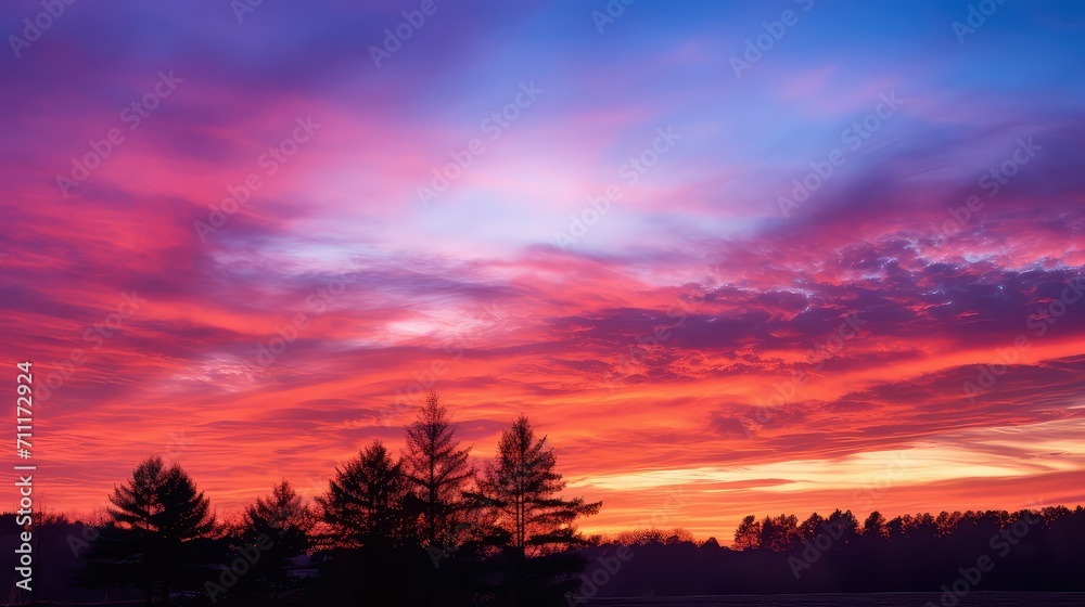 orange sunset sky background illustration pink purple, golden clouds, serene dusk orange sunset sky background