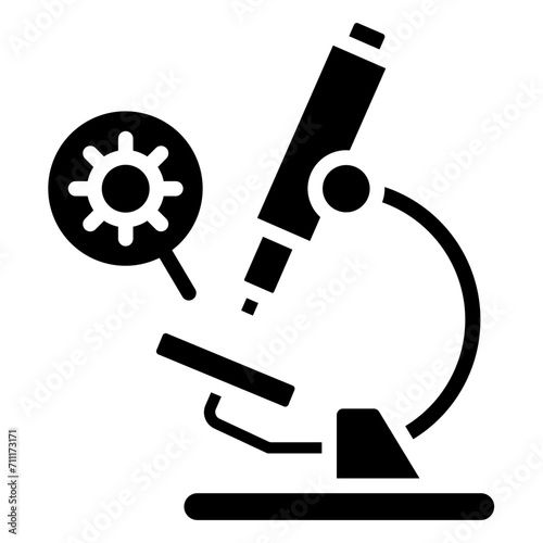 Microscope glyph icons