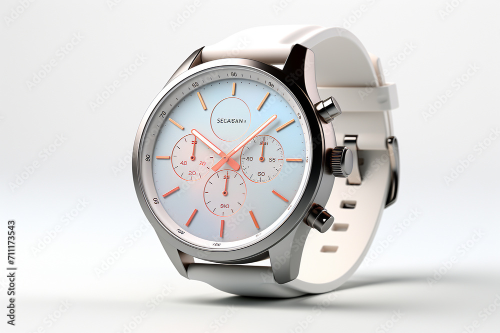 silver watch isolated on white silver watch isolated on white