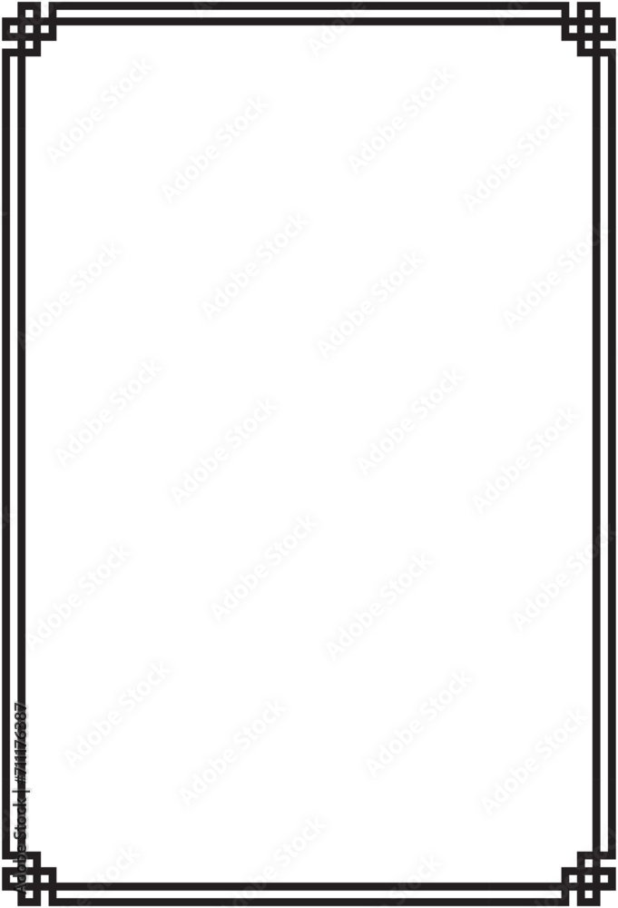 Decorative for borders on frames, used by placing text in the center, good for certificates, invitation cards, covers, etc. Vector illustration