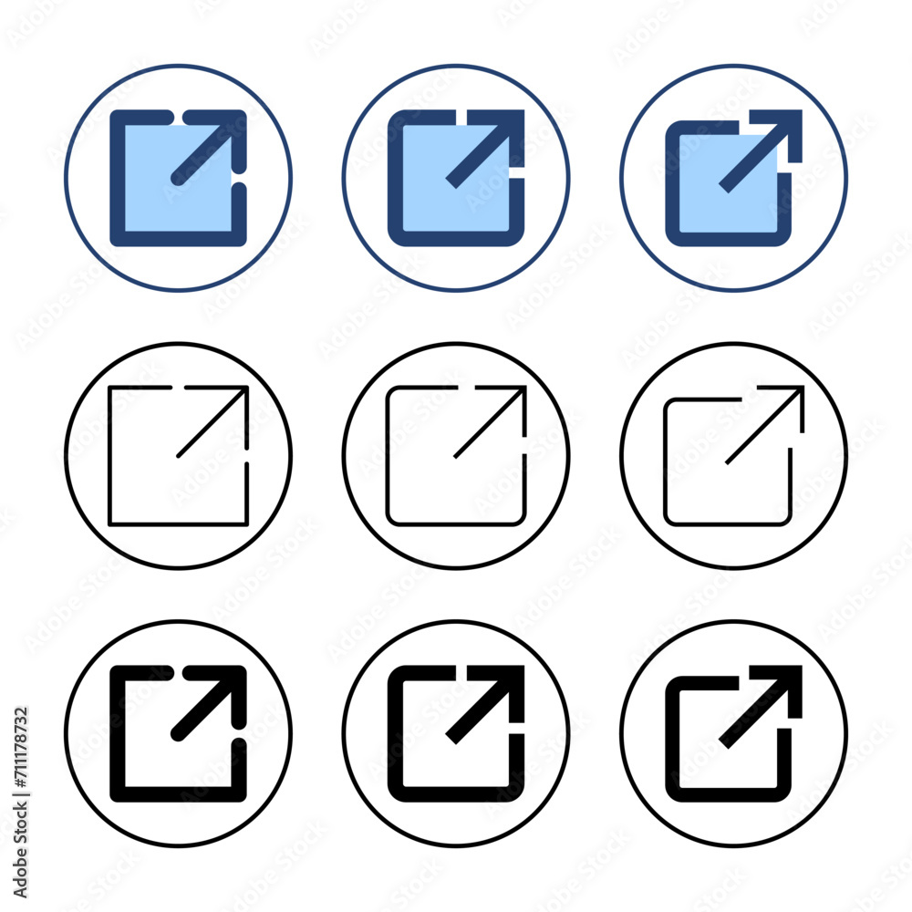 External link icon vector. link sign and symbol. hyperlink symbol External link icon vector. link sign and symbol. hyperlink symbol