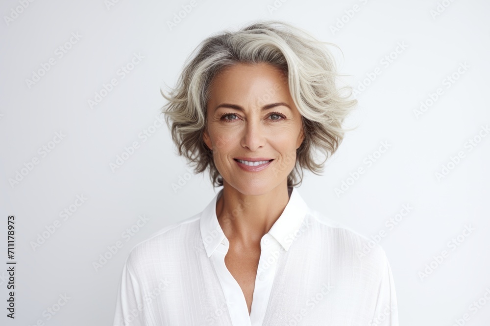 Portrait of beautiful mature businesswoman smiling and looking at camera. Portrait of beautiful mature businesswoman smiling and looking at camera.