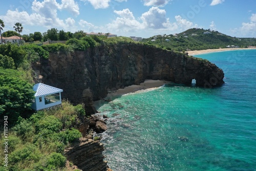 Baie Rouge Beach in St. Martin, Caribbean