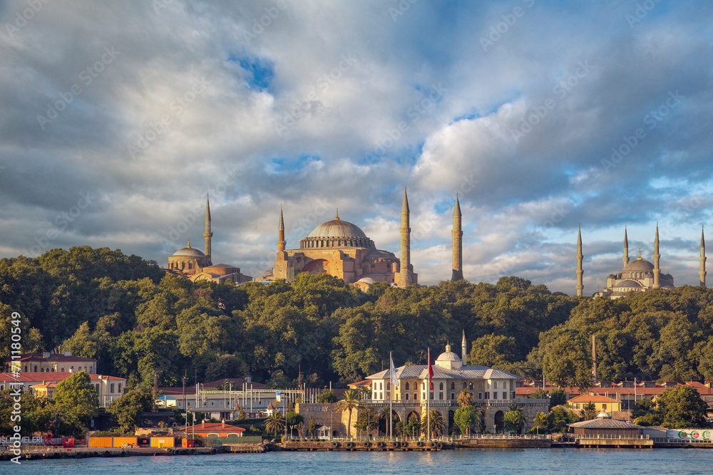 Beautiful view of gorgeous Istanbul most popular tourism destination of Turkey.