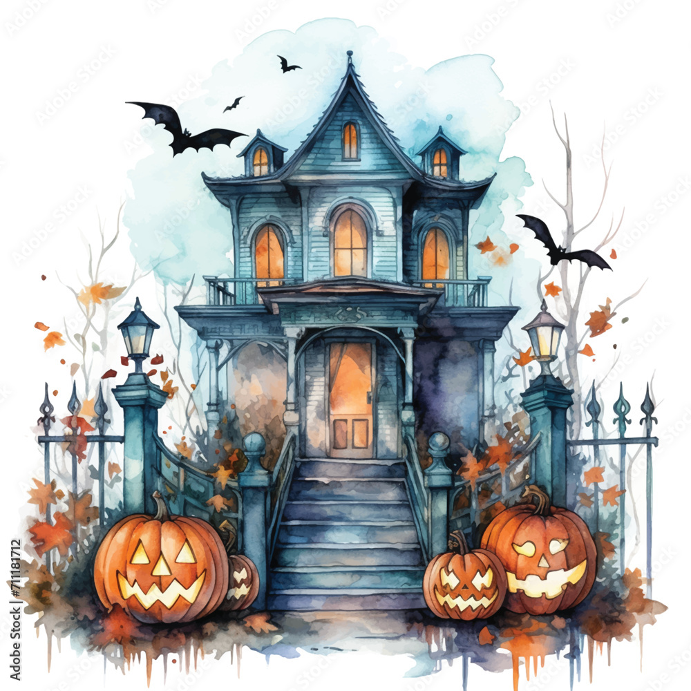Carved cute halloween wallpaper laptop party concept forest halloween
