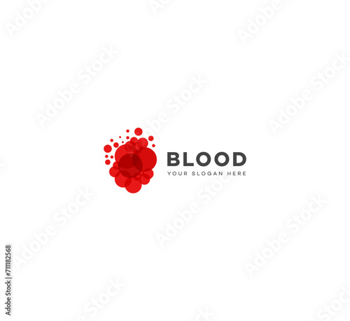 Modern Dlood logo design vector template. Blood Donation Logo template.