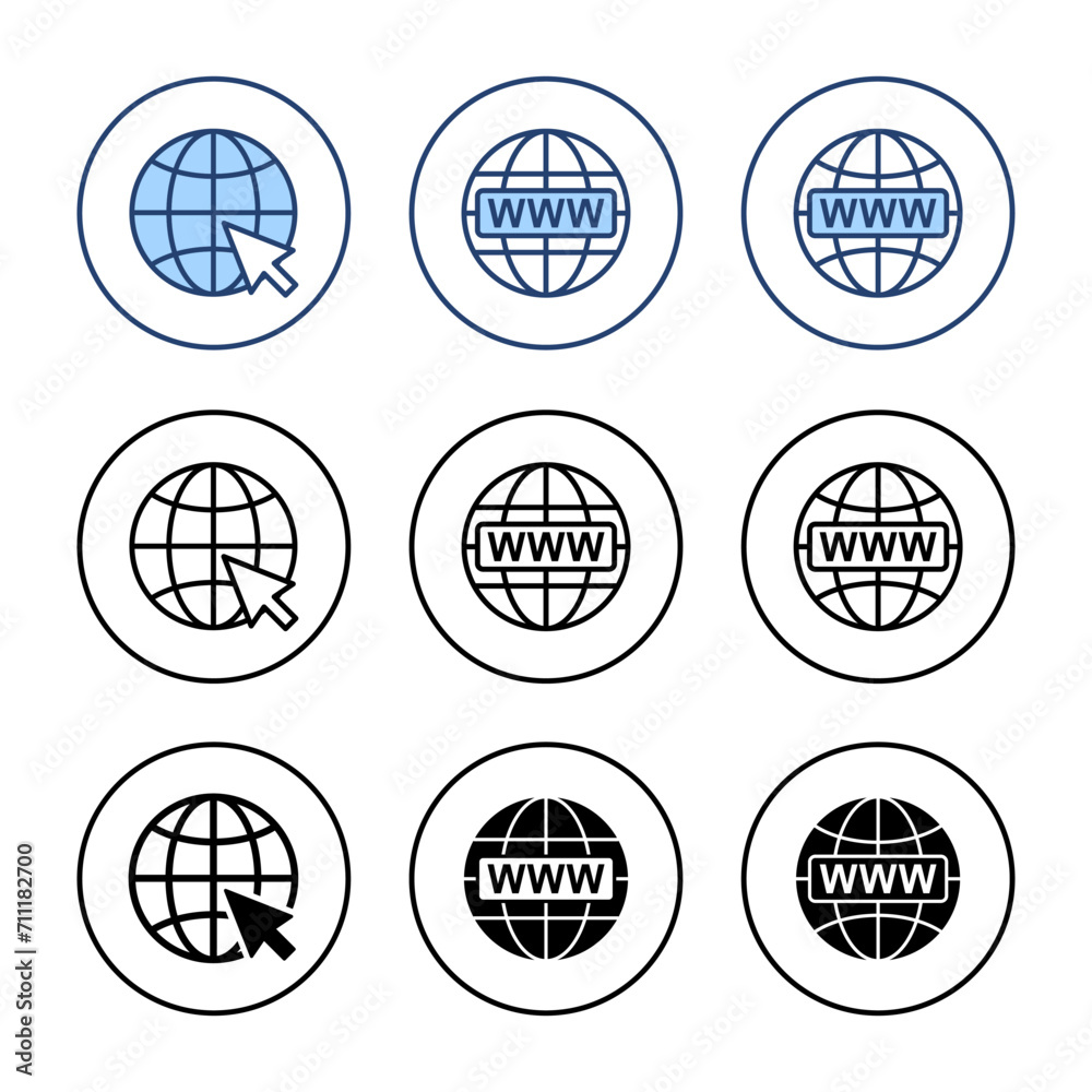 Web icon vector. go to web sign and symbol. web click icon. Global search icon Web icon vector. go to web sign and symbol. web click icon. Global search icon