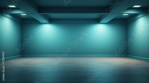 empty room or gaming background for product placement or showcase. Illustration