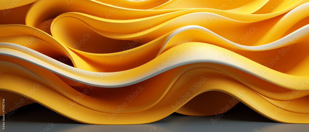 Obraz premium Abstract Golden Waves