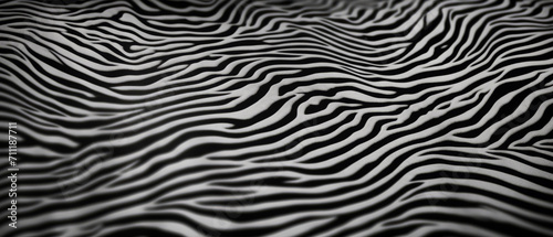 Monochromatic Zebra Pattern Waves