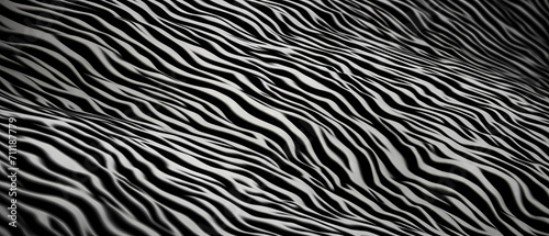 Monochromatic Zebra Pattern Waves