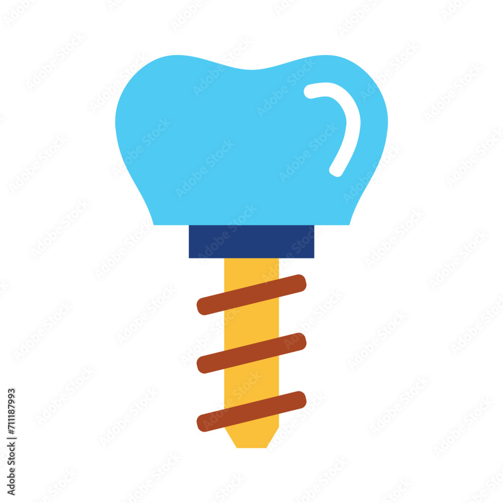Dental implants icons, minimalist vector illustration and transparent graphic element. Isolated on white background Dental implants icons, minimalist vector illustration and transparent graphic element. Isolated on white background