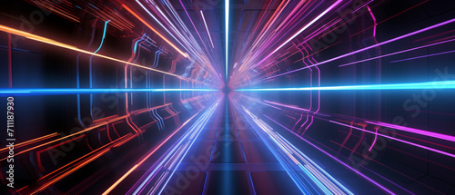 Neon Light Speed Tunnel