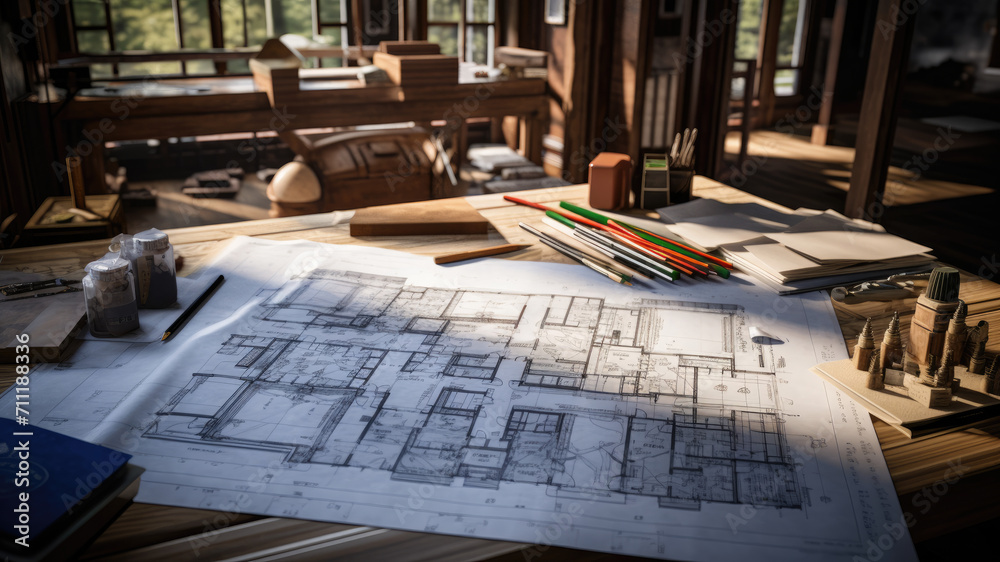 Closeup photo of Architect sketching project on blueprint at site construction work. Concept of architect, engineer in the office desk construction project banner
Closeup photo of Architect sketching project on blueprint at site construction work. Concept of architect, engineer in the office desk construction project banner