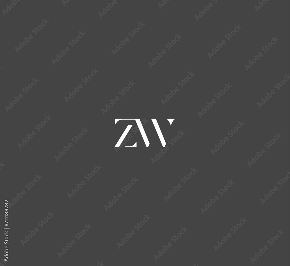ZW, WZ, W Z and Z W join letter logo design template elements. Modern abstract digital alphabet letter logo. Vector illustration. New Modern logo. ZW, WZ, W Z and Z W join letter logo design template elements. Modern abstract digital alphabet letter logo. Vector illustration. New Modern logo.