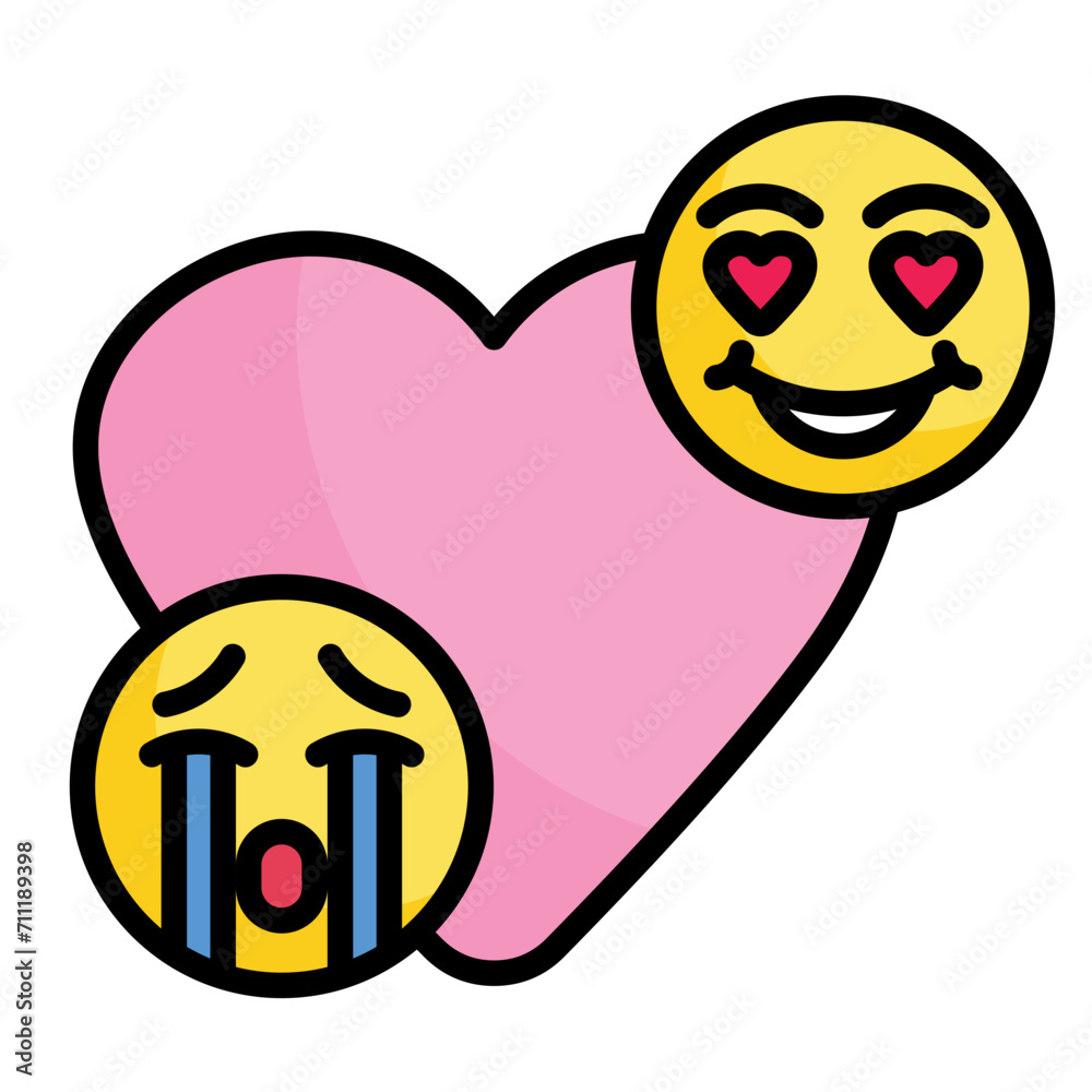 Naklejka premium Sentiment Icon