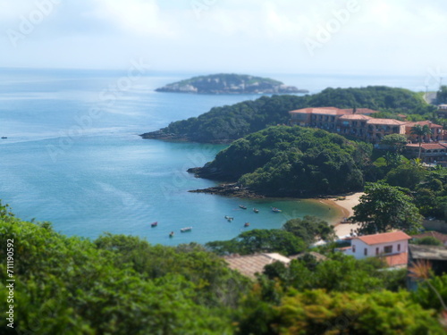 playa de Brasil a la distancia