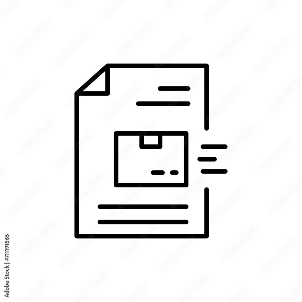Package report outline icons, minimalist vector illustration ,simple transparent graphic element .Isolated on white background Package report outline icons, minimalist vector illustration ,simple transparent graphic element .Isolated on white background