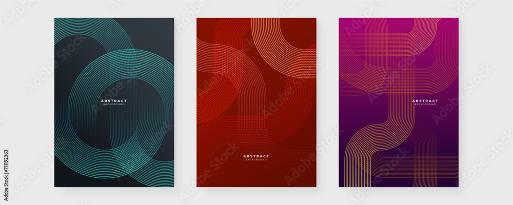 © Badr Warrior - Colorful colourful vector abstract modern futuristic line poster with shapes. Modern cover template for annual report, flyer, brochure, presentation, poster, and catalog