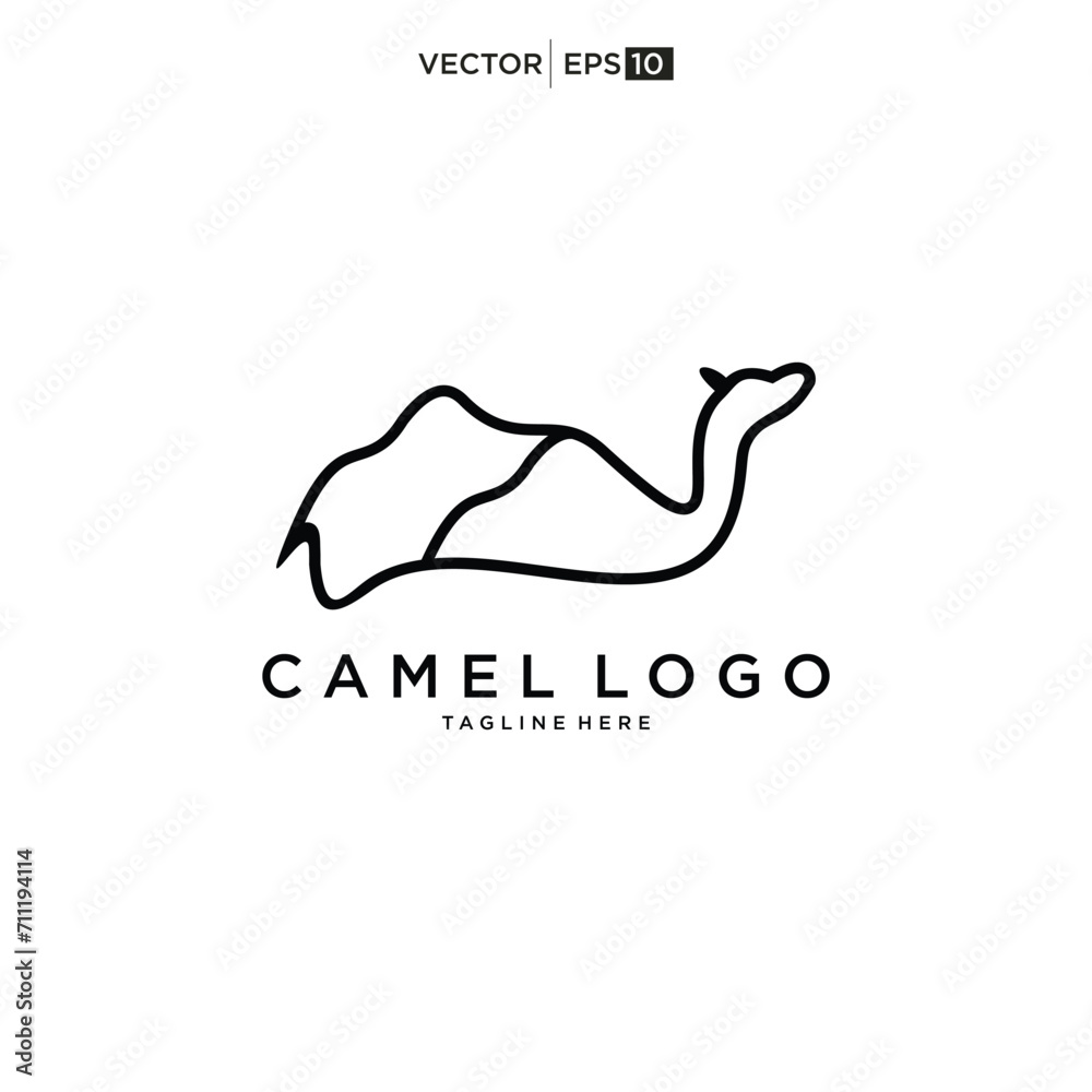 Camel logo design vector illustration Camel logo design vector illustration