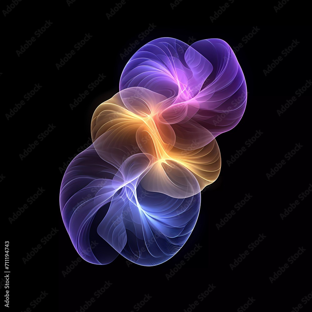 Obraz premium scientific structures - science, geometry, physics, particles, space, nature, abstract