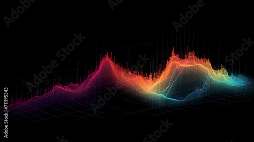 Modern digital abstract 3D background, abstract lines background