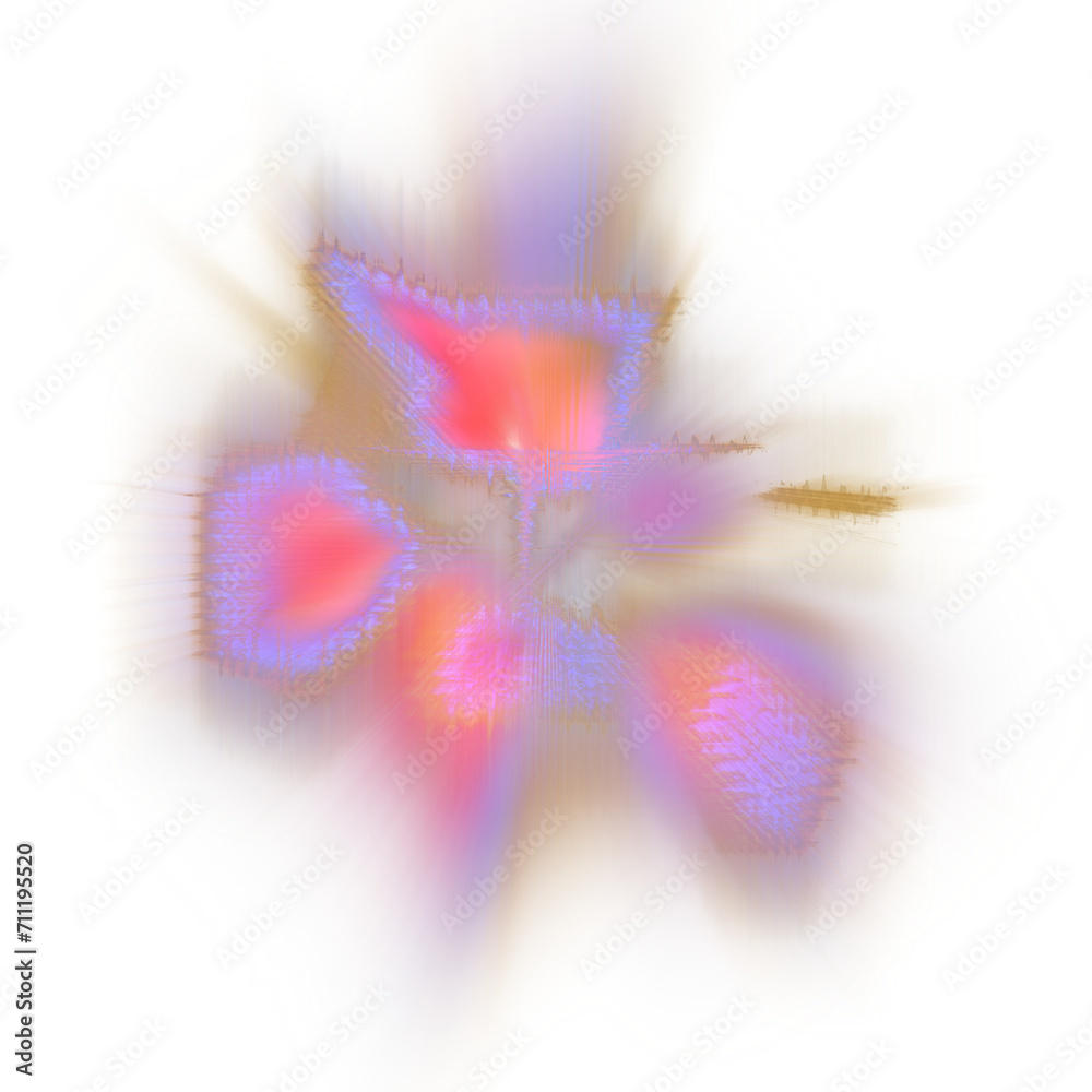 Fototapeta premium An abstract transparent glitch art burst texture design element.