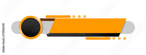 Simple Modern Lower Third In Orange For TV Shows, Streaming And Perfect For News