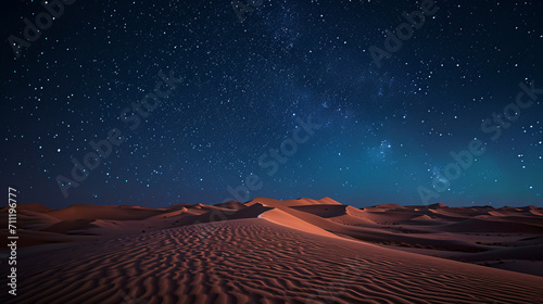 Starry Night Over the Sand Dunes.