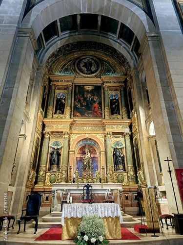 Fotografi A  chancel of the Igreja de São Roque (Church of Saint Roch), Lisbon