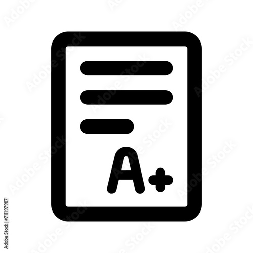 report card line icon