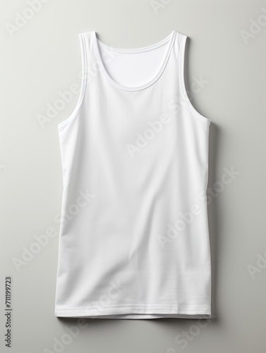 white tank top isolated on a white background