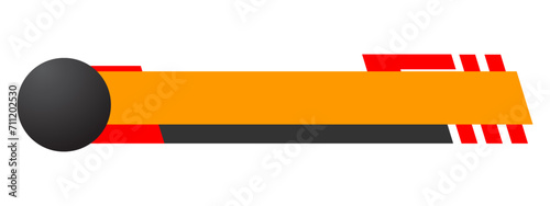 Simple Modern Lower Third In Orange For TV Shows, Streaming And Perfect For News