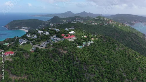 Drone of St Barths near Colombier