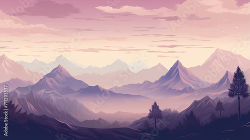pixel art seamless background with mountain © Aura