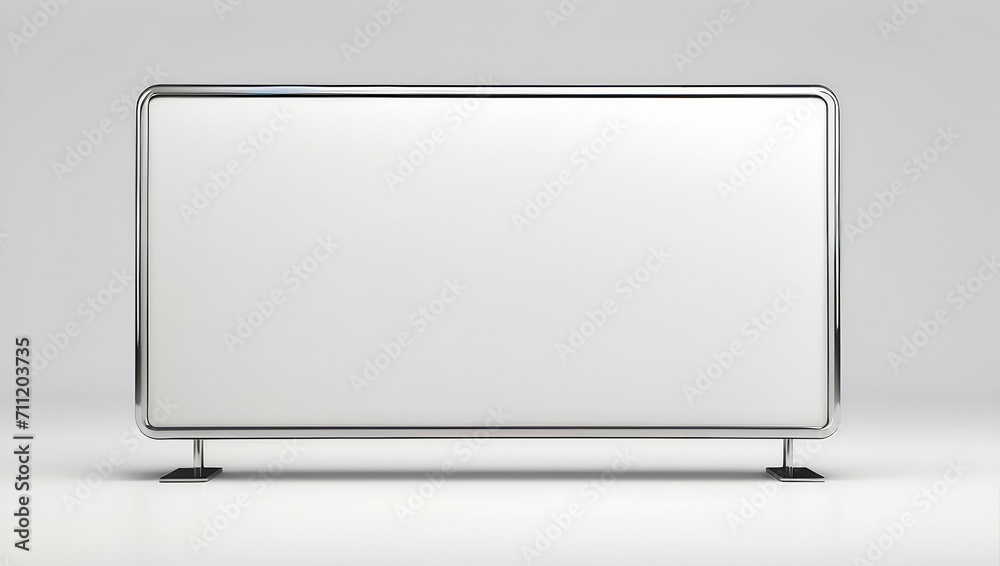 3d render of billboard blank on white background. Promotion mockup template. 3d render of billboard blank on white background. Promotion mockup template.