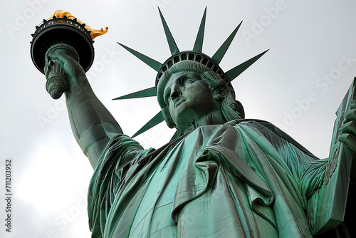 Liberty statue in New York city, USA
